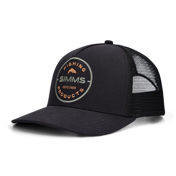 Simms Double Haul Trucker - Black Rounder ryhmässä Uutuudet / Simms Uutuudet @ Sportfiskeprylar.se (14035-1455-00)