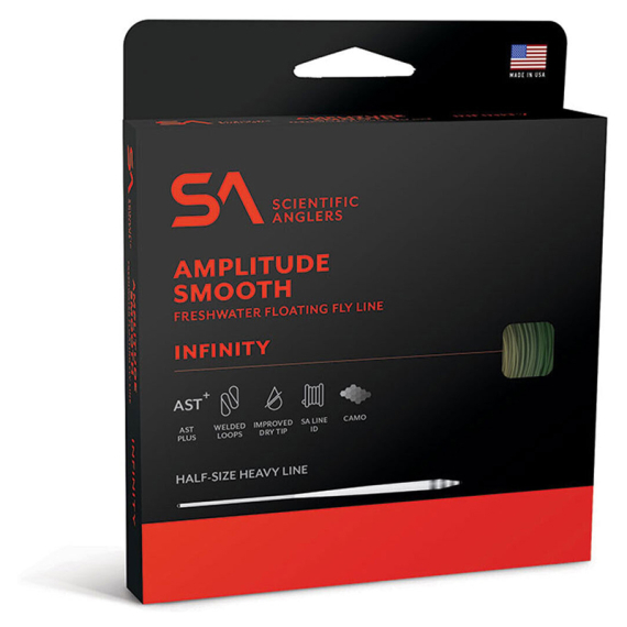 SA Amplitude Smooth Infinity Orange WF Floating Fly Line ryhmässä Siimat / Perhokalastussiimat / Yhdenkäden siimat @ Sportfiskeprylar.se (141017r)