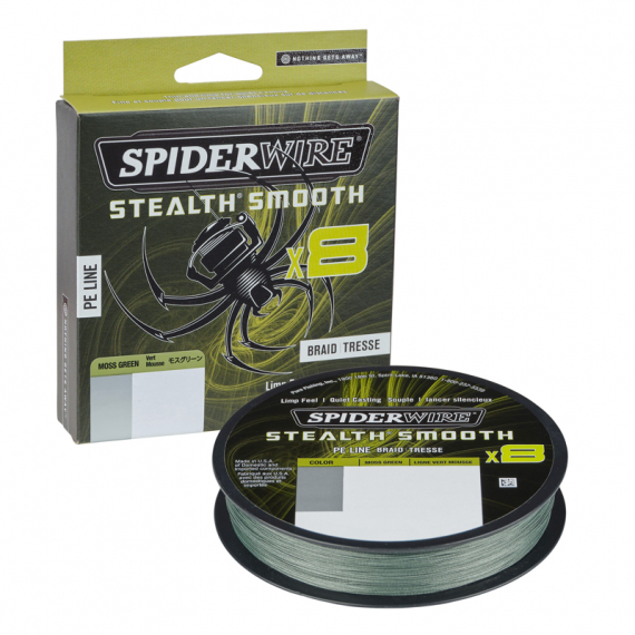 SpiderWire Stealth Smooth braid 8 0.11mm 150m M-green ryhmässä Siimat / Kuitusiimat @ Sportfiskeprylar.se (1515224)