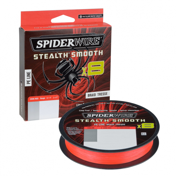 SpiderWire Stealth Smooth 8 0.39mm 150m Red ryhmässä Siimat / Kuitusiimat @ Sportfiskeprylar.se (1515690)