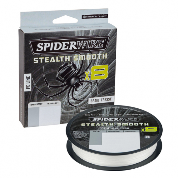 SpiderWire Stealth Smooth Braid 8 0.15mm Translucent 150m ryhmässä Siimat / Kuitusiimat @ Sportfiskeprylar.se (1515652)