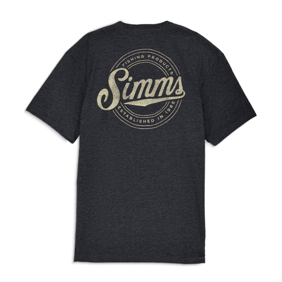 Simms Circle Lockup T-Shirt Charcoal Heather ryhmässä Uutuudet / Simms Uutuudet @ Sportfiskeprylar.se (14273-086-20r)