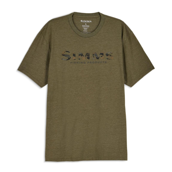 Simms Shroud Fill Logo T-Shirt Military Heather ryhmässä Uutuudet / Simms Uutuudet @ Sportfiskeprylar.se (14276-914-20r)