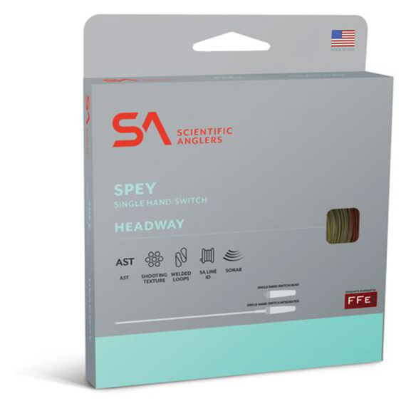 SA Headway Single Hand/Switch Integrated Float Grass/Orange/Mustard ryhmässä Siimat / Perhokalastussiimat / Switch-siimat @ Sportfiskeprylar.se (144070r)