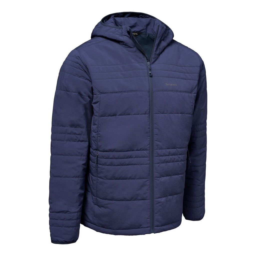 Simms Fall Run Hooded Jacket Selvedge ryhmässä Vaatteet ja kengät / Vaatetus / Takit / Untuva- ja synteettivuorilliset takit @ Sportfiskeprylar.se (14518-1166-30r)