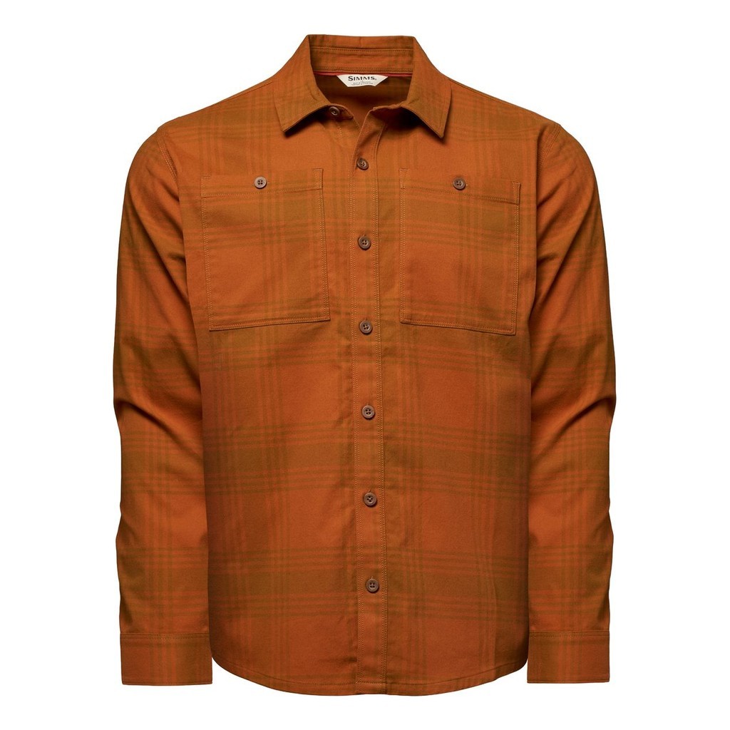 Simms Tailout Flannel Louie Pld Cobia ryhmässä Vaatteet ja kengät / Vaatetus / Paidat @ Sportfiskeprylar.se (14537-1488-30r)