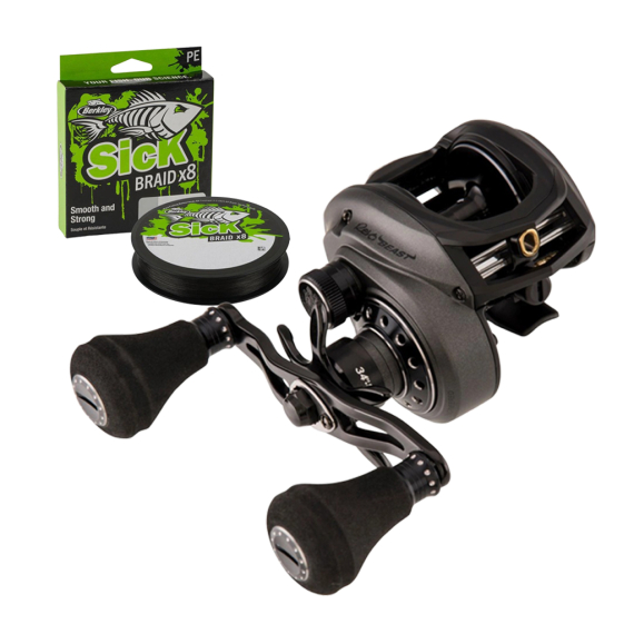 Abu Garcia Revo Beast 41 & Sick Braid ryhmässä Kelat / Hyrräkelat / Low profile-kelat @ Sportfiskeprylar.se (1479947WITHBRAID)