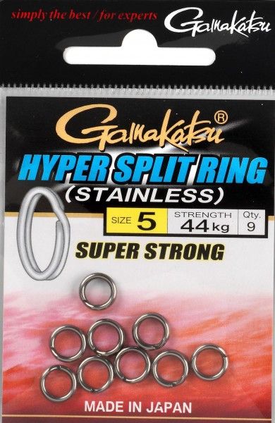 Gamakatsu Hyper Split Ring #06 60kg ryhmässä Koukut & Tarvikkeet / Stingers & Stinger lisätarvikkeet / Stinger lisätarvikkeet @ Sportfiskeprylar.se (149287006)