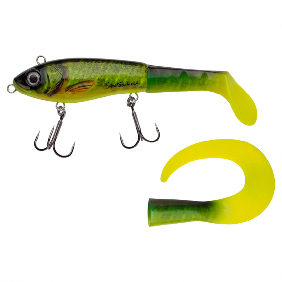 SvartZonker McHybrid 20cm, 100g - Real Hot Pike ryhmässä Vieheet / Swimbaits / Kovat uistimet @ Sportfiskeprylar.se (1531904)