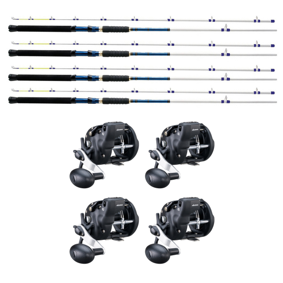 Okuma Magda Finn 7\'0 15-30lbs w. Magda Pro 20DXT Trolling Combo 4-Pack ryhmässä Kalastussetit / Vetouistelusarjat @ Sportfiskeprylar.se (154114NO-4-PACK)