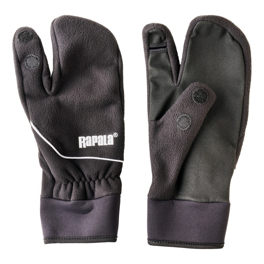 Rapala Soft Shell Open Finger Lobster Gloves Black ryhmässä Vaatteet ja kengät / Vaatetus / Hanskat ja rukkaset @ Sportfiskeprylar.se (154661NOr)