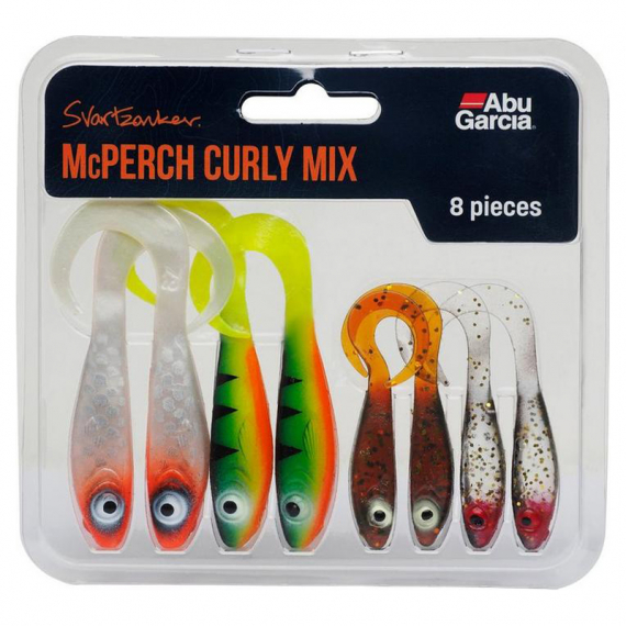 Abu Garcia McPerch Curly Mix (8pcs) ryhmässä Vieheet / Jigit ja keinosyötit / Ahven- ja kuhajigit @ Sportfiskeprylar.se (1550272)