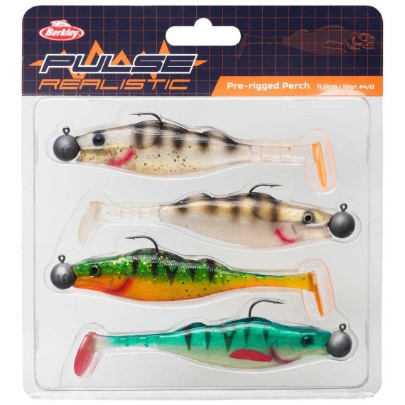 Berkley Pulse Realistic Perch 4pcs ryhmässä Vieheet / Viehesarjat / Viehesarjat pehmeät uistimet @ Sportfiskeprylar.se (1551698r)