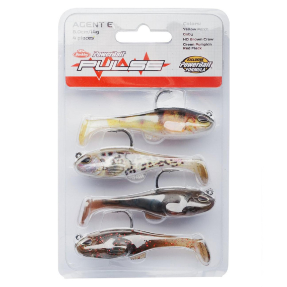 Berkley Pulse Agent E 4-Pack ryhmässä Vieheet / Viehesarjat / Viehesarjat ahven @ Sportfiskeprylar.se (1580906r)