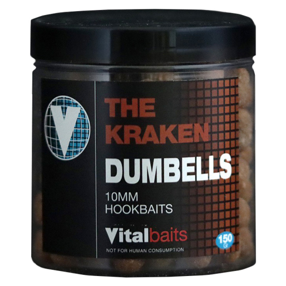 Vital Baits The Kraken Dumbells 10mm 150 g ryhmässä Uistimet / vieheet / Boiliet, Hook-syötit & Mäski / Boiliet @ Sportfiskeprylar.se (16-0001)