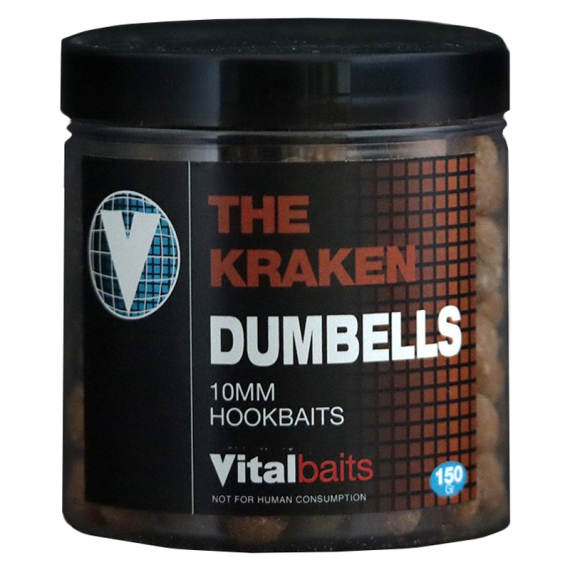 Vital Baits The Kraken Dumbells 10mm 150 g ryhmässä Vieheet / Boiliet, Hook-syötit & Mäski / Boiliet @ Sportfiskeprylar.se (16-0001)