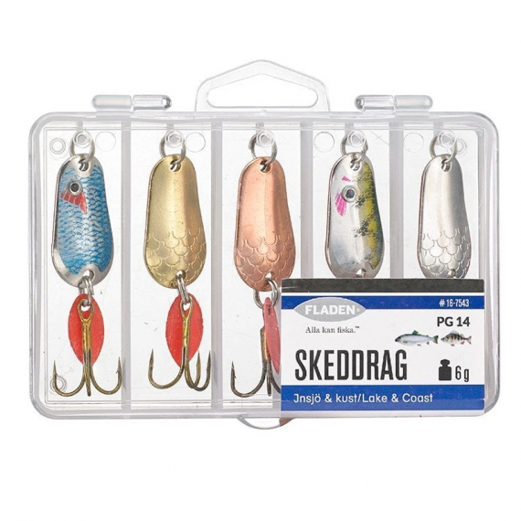 Fladen Spoonlure I Box 6g 5pcs ryhmässä Vieheet / Viehesarjat @ Sportfiskeprylar.se (16-7543)