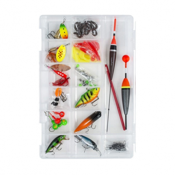 Fladen Target Abborre Box m. Beten Och Tillbehör ryhmässä Säilytys / Rasiat ja laatikot / Viehelaatikot @ Sportfiskeprylar.se (16-7598)