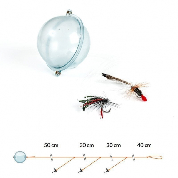 Fladen Fly Casting with floating ball and Wet Flies ryhmässä Uistimet / vieheet / Bombarda ja Float N´Fly / Float N\' Fly @ Sportfiskeprylar.se (16-7604)