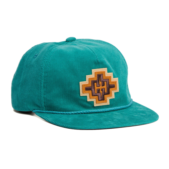 Howler Bro\'s Unstructured Snapback Hats H Bolt Motif - Teal Corduroy ryhmässä Vaatteet ja kengät / Lippalakit ja päähineet / Lippikset @ Sportfiskeprylar.se (160525F-TEA)