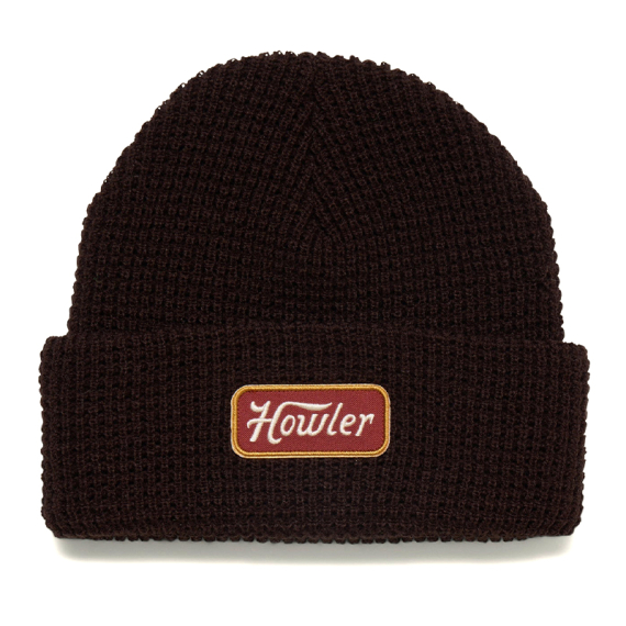Howler Bro\'s Hawkeye Beanie Howler Script - Dark Brown ryhmässä Vaatteet ja kengät / Lippalakit ja päähineet / Lippikset @ Sportfiskeprylar.se (162225F-BRO)