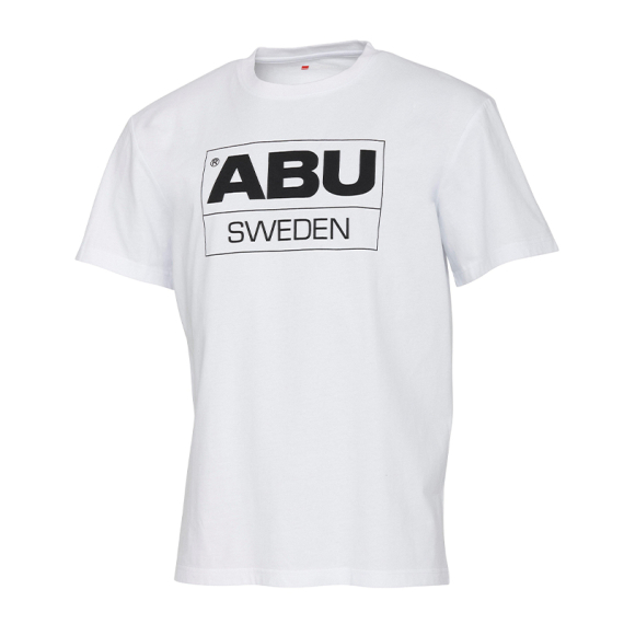 Abu Garcia Legacy Sweden Logo Tee White ryhmässä Vaatteet ja kengät / Vaatetus / T-paidat @ Sportfiskeprylar.se (1642599r)