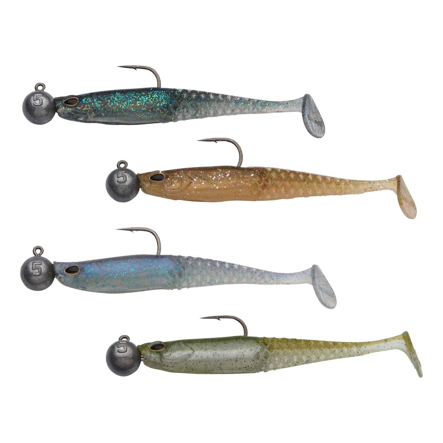 Berkley Cullshad Slim Ready To Fish Mixpack ryhmässä Vieheet / Jigit ja keinosyötit / Ahven- ja kuhajigit @ Sportfiskeprylar.se (1655583r)