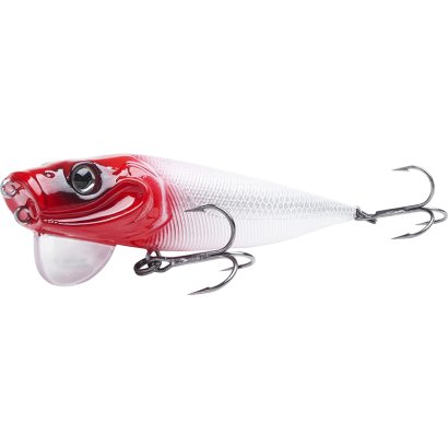 Maxximus Predator Pike Prey Popper 95mm Red & White ryhmässä Vieheet / Pintavieheet ja popperit @ Sportfiskeprylar.se (18-509501)