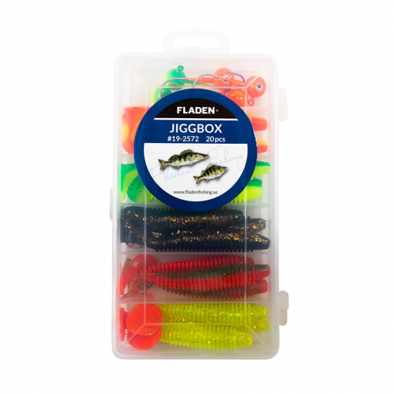 Fladen Ribbed shads in box 10cm, 20pcs ryhmässä Vieheet / Viehesarjat @ Sportfiskeprylar.se (19-2572)