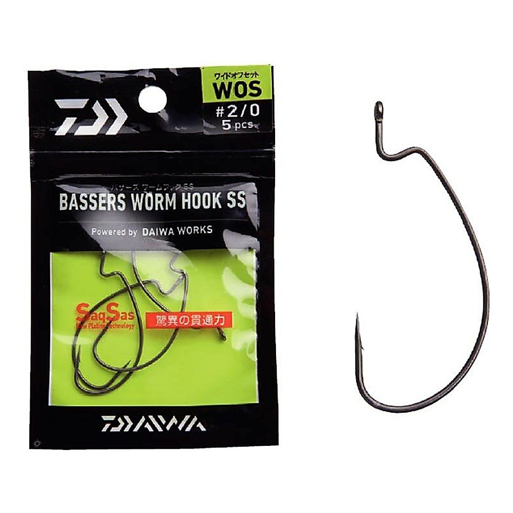 Daiwa Bassers Worm Hook Wos ryhmässä Koukut & Tarvikkeet / Koukut / Offsetkoukut @ Sportfiskeprylar.se (196151r)