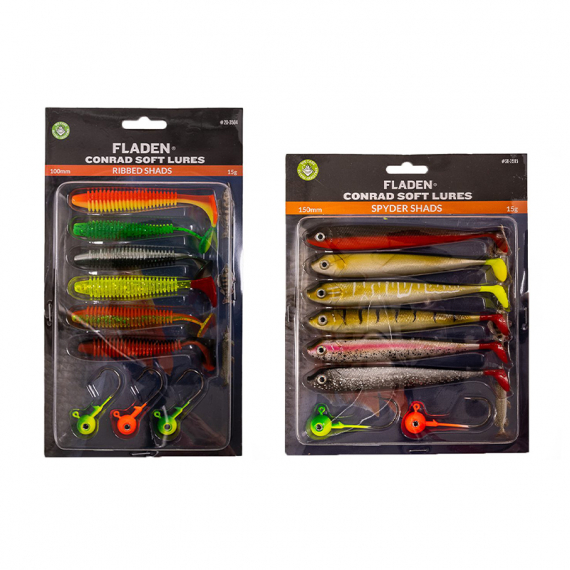 Fladen Conrad Softlures 3x6 Assorted Colors ryhmässä Vieheet / Viehesarjat @ Sportfiskeprylar.se (20-3504r)