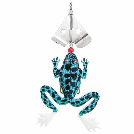 Fladen Frog Rotating Spoon 130mm 15g - White/Black ryhmässä Vieheet @ Sportfiskeprylar.se (20-57130-09)