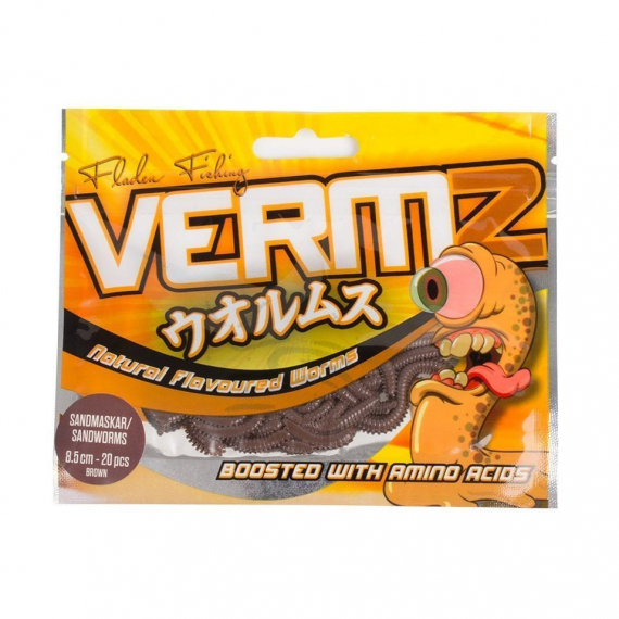 Fladen Vermz Borstmask 8,5 cm 20pcs ryhmässä Vieheet / Jigit ja keinosyötit / Ravut ja Creaturebaits-syötit / Madot @ Sportfiskeprylar.se (20-5985-01r)