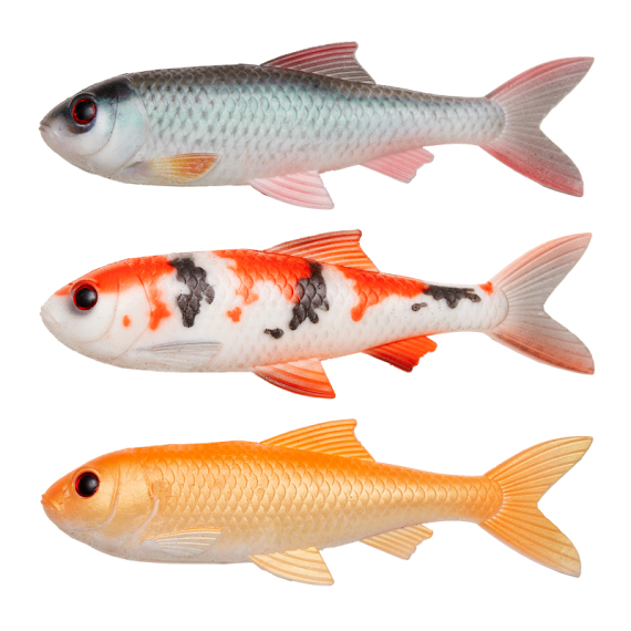 Pulz Bait Skinz Roach, 15cm 3pcs - Roach/Koi/Gold Fish ryhmässä Vieheet / Pulz Bait @ Sportfiskeprylar.se (2000-35)