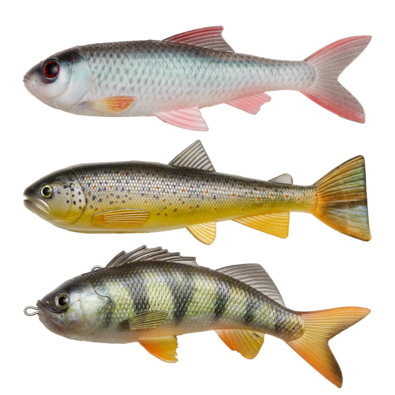 Pulz Bait Skinz Mixed, 15cm 3pcs - Roach/Perch/Brown Trout ryhmässä Vieheet / Pulz Bait @ Sportfiskeprylar.se (2000-37)