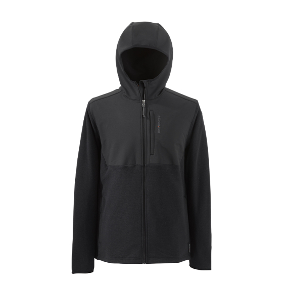 Grundéns Bering Fleece Pro FZ Hoodie Black ryhmässä Vaatteet ja kengät / Vaatetus / Villapaidat / Hupparit @ Sportfiskeprylar.se (20069-001-0014r)