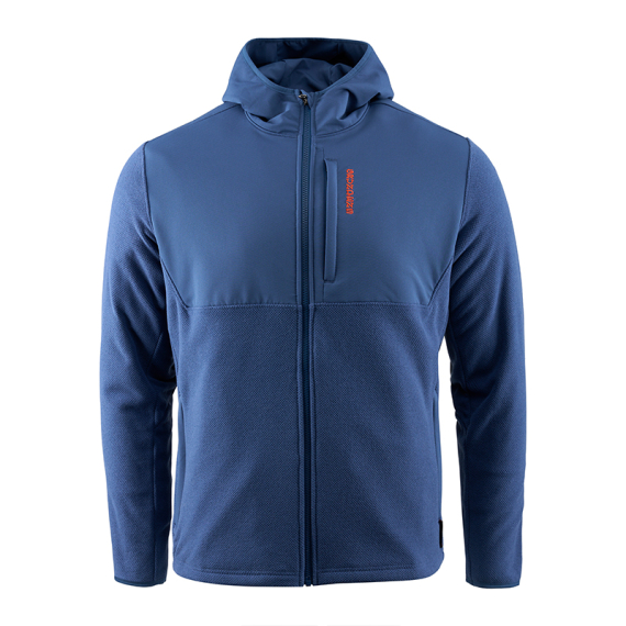 Grundéns Bering Fleece Pro FZ Hoodie Blue Abyss ryhmässä Vaatteet ja kengät / Vaatetus / Villapaidat / Hupparit @ Sportfiskeprylar.se (20069-482-0014r)