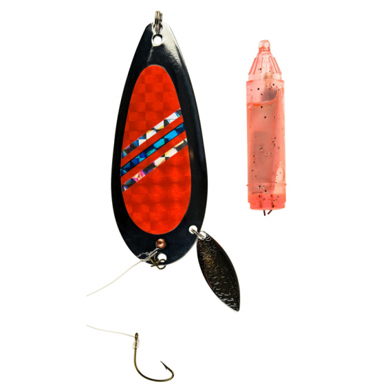 Vidar 85mm inkl LED blink Silver ryhmässä Vieheet / Pilkkiminen jigi - vieheet / LED jääjigit @ Sportfiskeprylar.se (20130395)