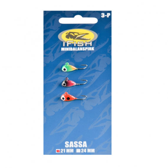 IFISH Sassa MiniBalance Jig, 21mm, 3kpl ryhmässä Vieheet / Pilkkiminen jigi - vieheet / Pienet Tasapainojigit @ Sportfiskeprylar.se (20171671)