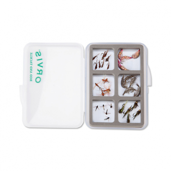 Orvis Super Slim Shirt Pocket Fly Box, 6 Mag Comp ryhmässä Säilytys / Rasiat ja laatikot / Perhorasiat @ Sportfiskeprylar.se (20201203)