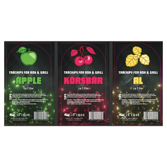 IFISH Wood Chips for Smoker & Grill ryhmässä Retkeily / ulkoilu / Retkikeittiöt & keittiövälineet / Savustimet & lisävarusteet / Savustinlastut @ Sportfiskeprylar.se (20212100r)