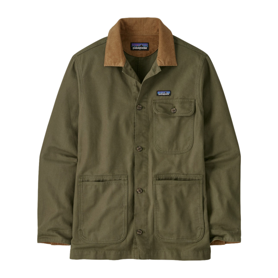 Patagonia M\'s Point Reyes Canvas Jacket Basin Green ryhmässä Vaatteet ja kengät / Vaatetus / Takit / Kuoritakit @ Sportfiskeprylar.se (20250-BSNG-Sr)