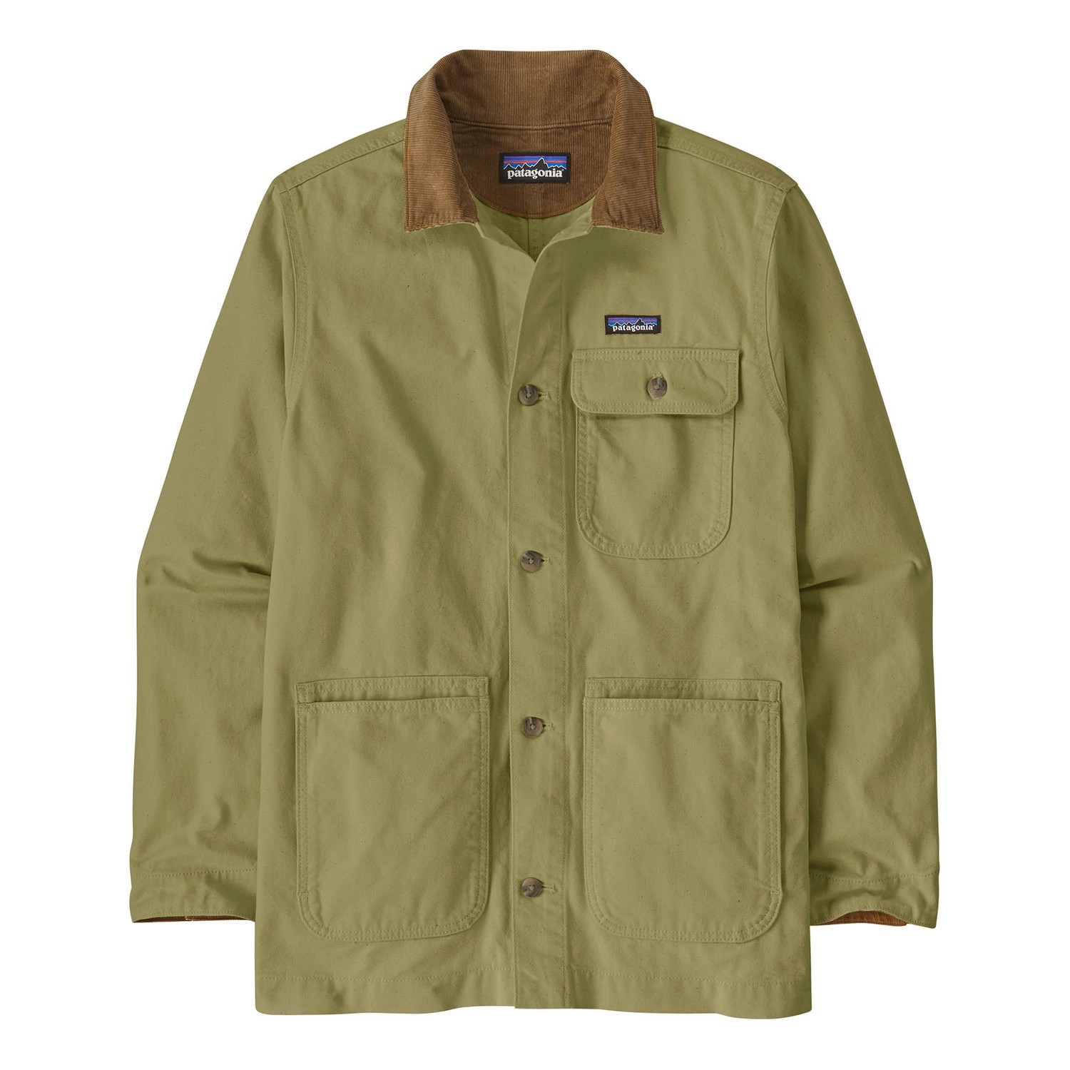Patagonia M\'s Point Reyes Canvas Jacket Gumtree Green ryhmässä Vaatteet ja kengät / Vaatetus / Takit / Kuoritakit @ Sportfiskeprylar.se (20250-GMTG-Sr)