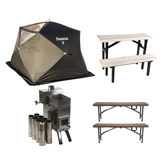 IFISH Sauna 5 Complete ryhmässä Retkeily / ulkoilu / Talvikalastusteltat & lisätarvikkeet / Talvikalastusteltat @ Sportfiskeprylar.se (20254831)