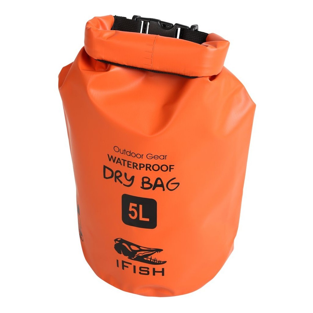 IFISH Dry Bag 5L Orange ryhmässä Säilytys / Vedenpitävät laukut @ Sportfiskeprylar.se (20266274)