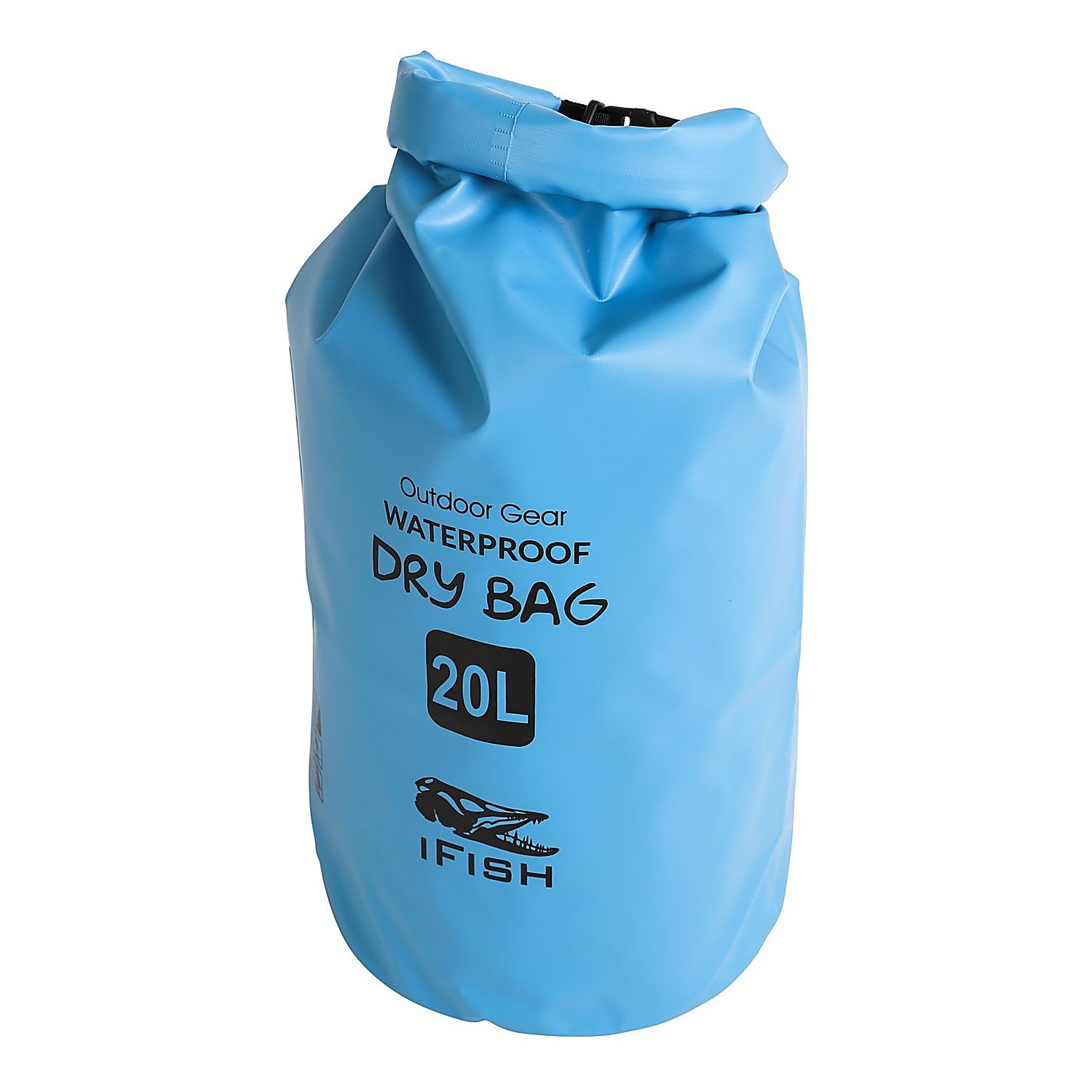 IFISH Dry Bag 20L Blue ryhmässä Säilytys / Vedenpitävät laukut @ Sportfiskeprylar.se (20266277)