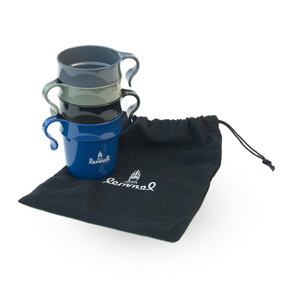 Stackable mug Kompispåsen, kit of 4 in bag ryhmässä Retkeily / ulkoilu / Retkikeittiöt & keittiövälineet / Kupit ja mukit @ Sportfiskeprylar.se (2030201-5332)