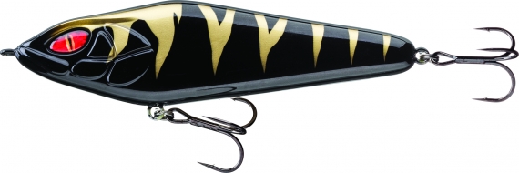Daiwa Prorex Lazy Jerk 155 Slow Sink Black Gold Tiger (Wide) ryhmässä Uistimet / vieheet / Jerkit @ Sportfiskeprylar.se (209380)