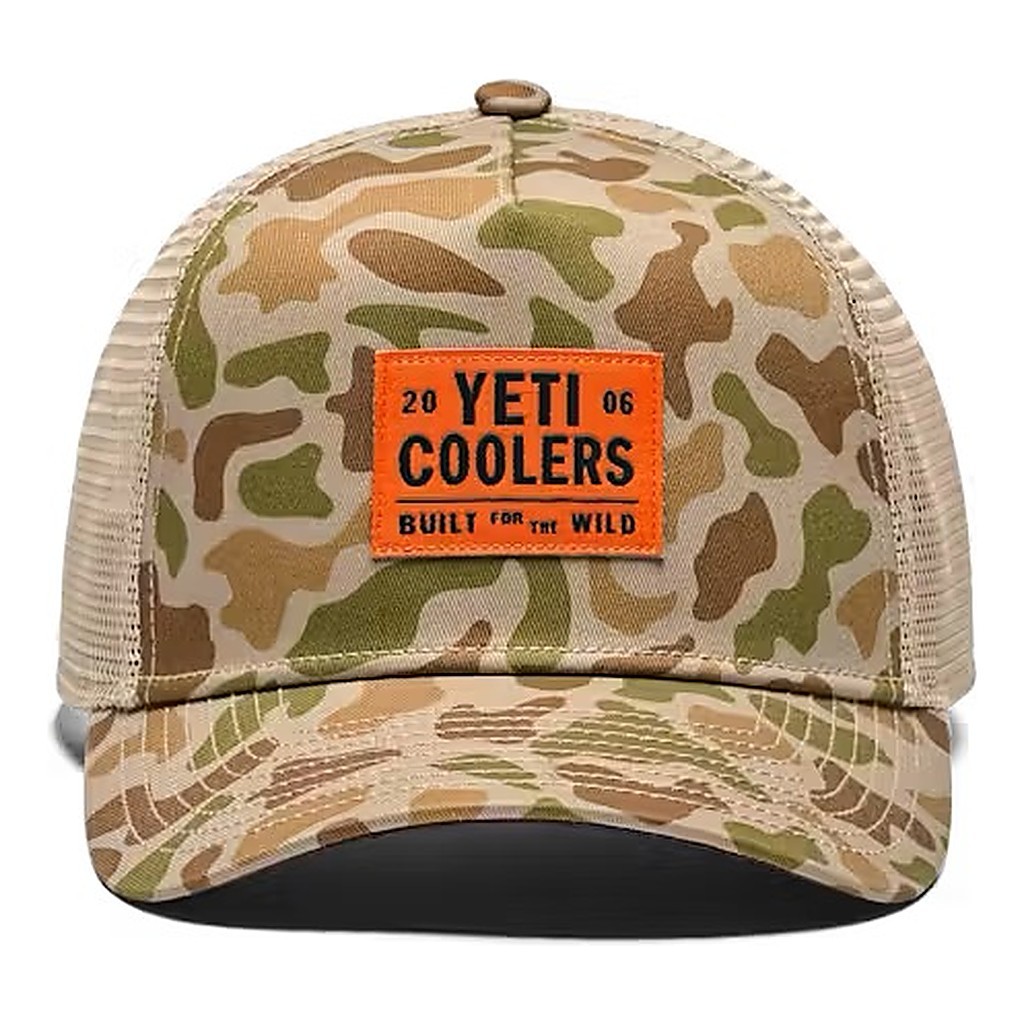 Yeti Coolers Camo Trucker Hat ryhmässä Vaatteet ja kengät / Lippalakit ja päähineet / Lippikset / Trucker lippikset @ Sportfiskeprylar.se (21023008809)
