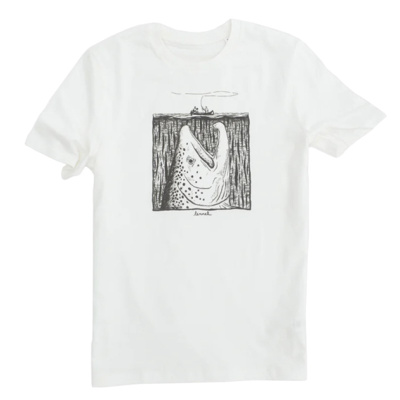 Lemmel Moby Trout T-Shirt, Off White ryhmässä Vaatteet ja kengät / Vaatetus / T-paidat @ Sportfiskeprylar.se (213486034r)